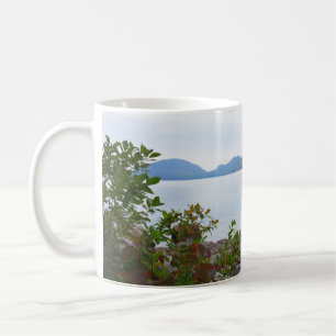 Eagle Lake and Red Maple Leaves I Coffee Mug