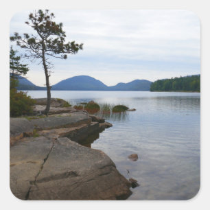 Eagle Lake at Acadia National Park Square Sticker