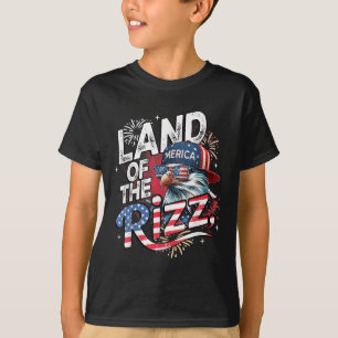 Eagle Land Of The Rizz Funny Patriotic 4th Of July T-Shirt