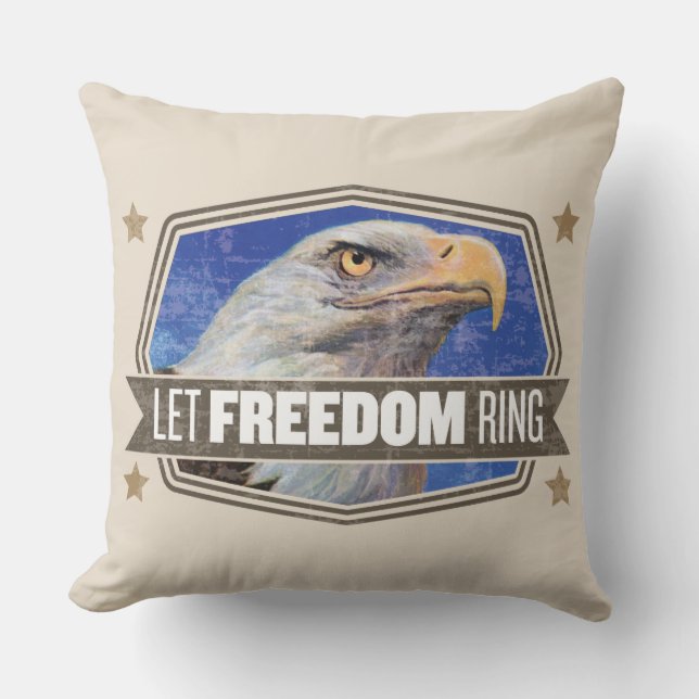 Eagle-Let Freedom Ring Cushion (Front)