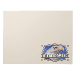 Eagle-Let Freedom Ring Notepad