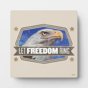 Eagle-Let Freedom Ring Plaque