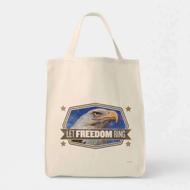 Eagle-Let Freedom Ring Tote Bag (Front)