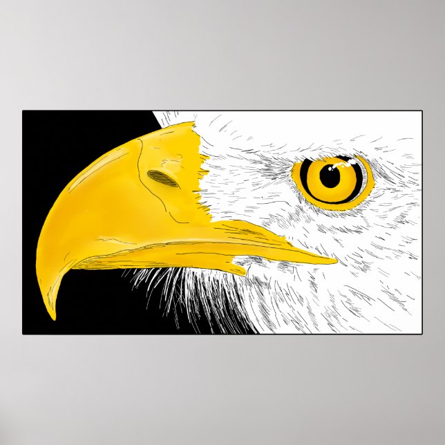 Eagle Line Art Poster (Front)