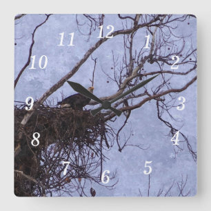 Eagle Lookout Painting Wall Clock