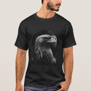 Eagle Lover Portrait Artwork Wildlife Forest Anima T-Shirt