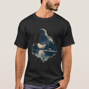Eagle Lover Portrait Artwork Wildlife Forest Anima T-Shirt