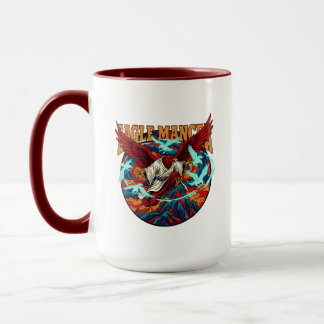 Eagle Mancer Wizard Fantasy Mystical Bird Art Desi Mug