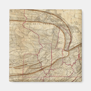 Eagle Map of the United States Magnet