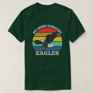Eagle Mascot School Customisable Template T-Shirt