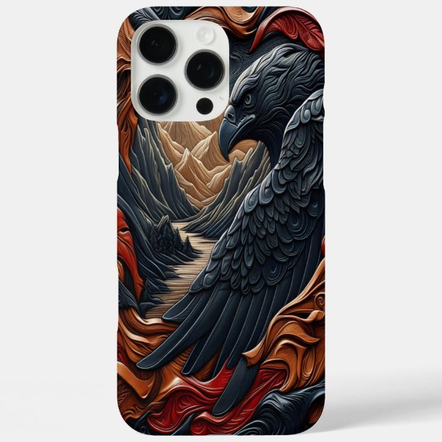 Eagle Masterpiece leather-look Art Case-Mate iPhone Case (Back)