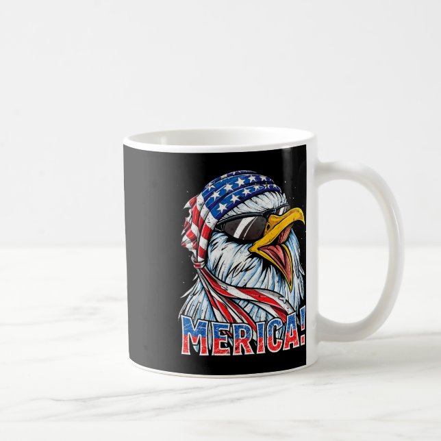 Eagle Merica T Shirt 4th Of July Merica Men Boys A Coffee Mug (Right)