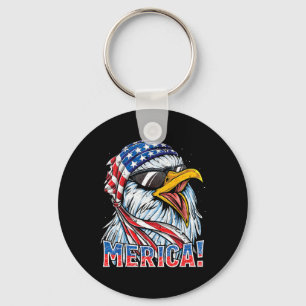 Eagle Merica T Shirt 4th Of July Merica Men Boys A Key Ring