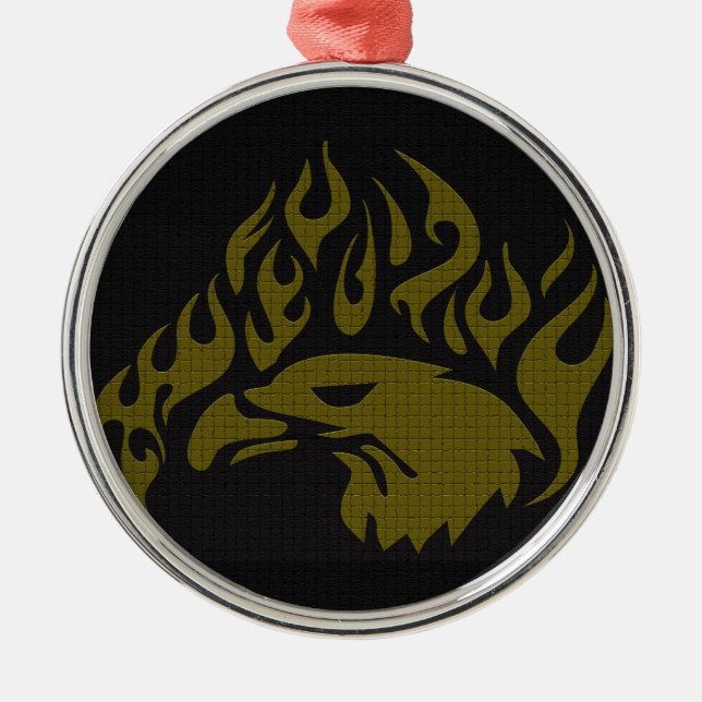 Eagle Metal Tree Decoration (Front)
