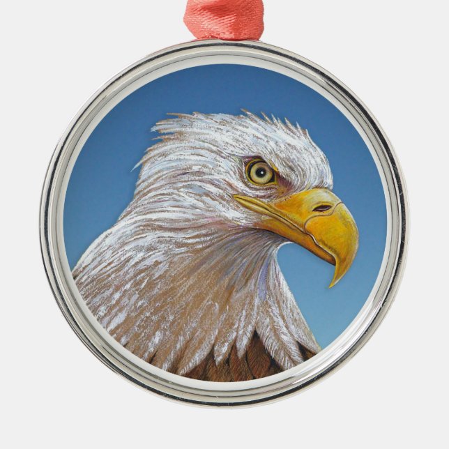 Eagle Metal Tree Decoration (Front)