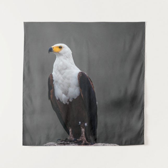 Eagle Minimalist Selective Colour Photography Tapestry (Front)