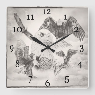 Eagle Montage Wall Clock