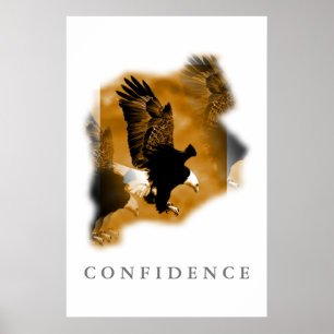 Eagle Motivational Confidence Art Posters