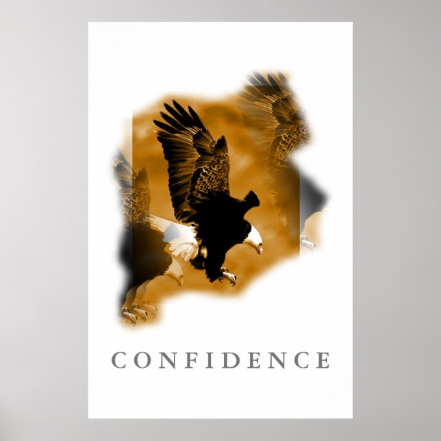 Eagle Motivational Confidence Art Posters (Front)