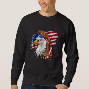 Eagle Mulle Men 4th Of July American Flag Usa Sweatshirt