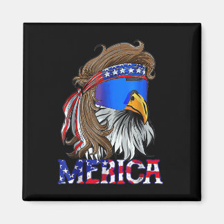 Eagle Mullet 4th Of July American Independence Day Magnet
