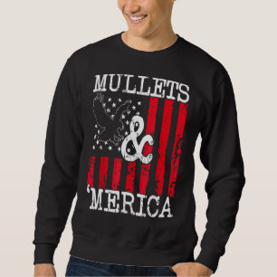 Eagle Mullet 4th Of July Merica American Flag Wome Sweatshirt