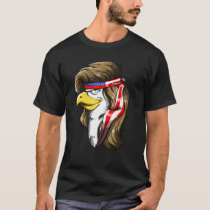 Eagle Mullet 4th Of July Usa American Flag Merica T-Shirt