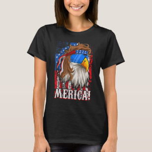 Eagle Mullet American Flag  Men Boy 4th Of July Me T-Shirt