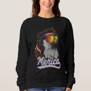 Eagle Mullet Merica 4th Of July Usa Patriotic 9 Sweatshirt
