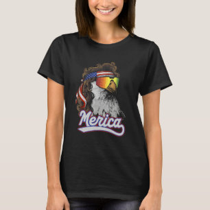 Eagle Mullet Merica 4th Of July Usa Patriotic 9 T-Shirt