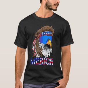 Eagle Mullet Sunglasses Merica 4th Of July Usa Ame T-Shirt
