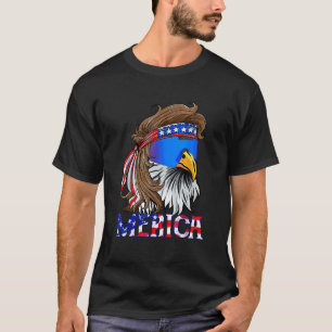 Eagle Mullet Sunglasses Merica 4Th Of July Usa Ame T-Shirt