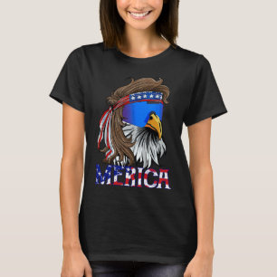 Eagle Mullet Sungles Merica 4th Of July Usa Americ T-Shirt