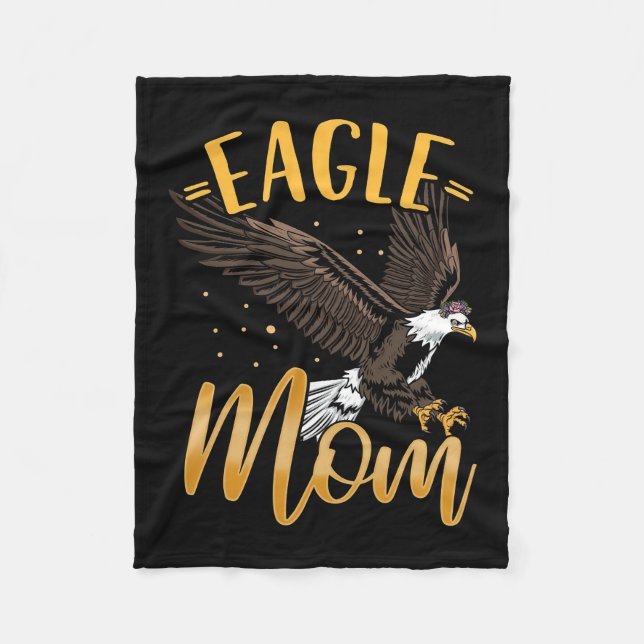Eagle Mum Fleece Blanket (Front)
