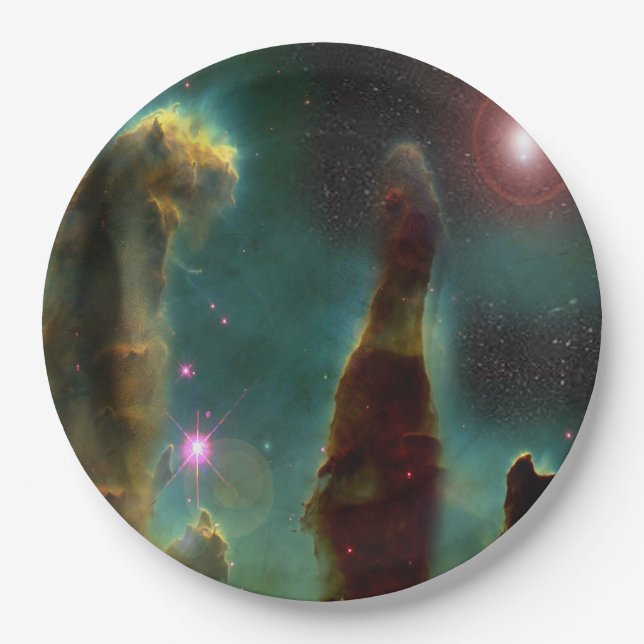 Eagle Nebula art Paper Plate (Front)