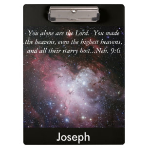 Eagle Nebula Bible Verse Personalised Clipboard