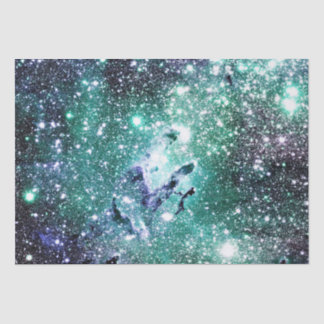 Eagle Nebula Blue Mint Periwinkle Tissue Paper