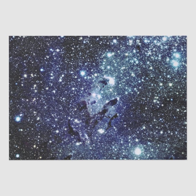 Eagle Nebula Dark Blue Tissue Paper (Front)