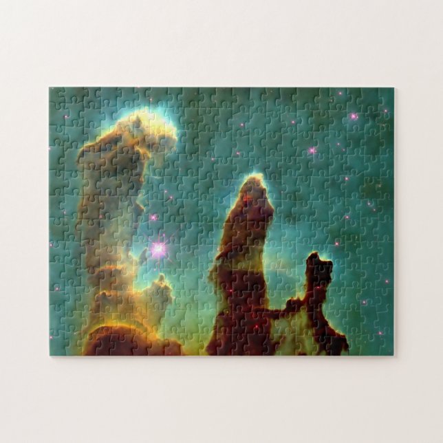 Eagle Nebula Pillars in Beautiful Outerspace Jigsaw Puzzle (Horizontal)