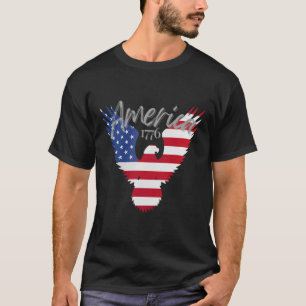 Eagle Of America1776 Patriotic Usa Flag 4th Of Jul T-Shirt