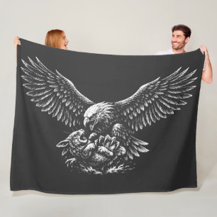 Eagle of Ashes by BurnsInHell Fleece Blanket
