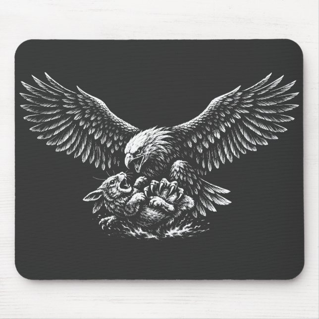 Eagle of Ashes by BurnsInHell Mouse Pad (Front)
