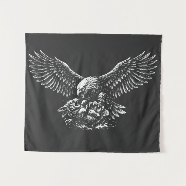 Eagle of Ashes by BurnsInHell Tapestry (Front (Horizontal))