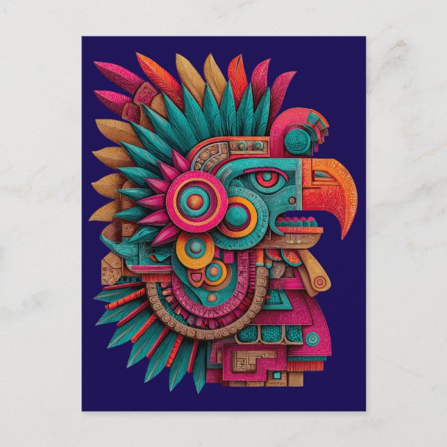 Eagle of the Fifth Sun Holiday Postcard (Front)