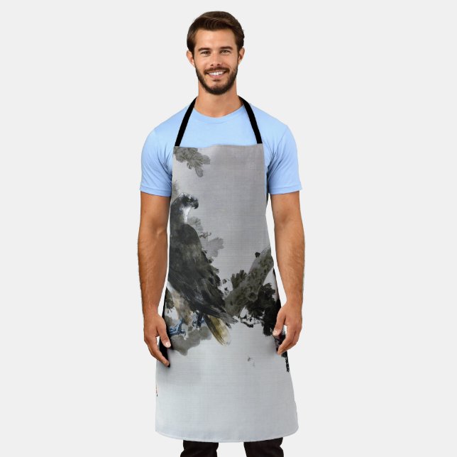 Eagle on the Pine Tree Branch, Watanabe Seitei Apron (Worn)