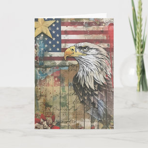 Eagle Over Faded Glory Card