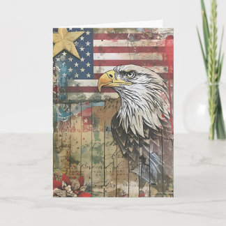Eagle Over Faded Glory Card