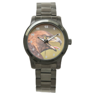 Eagle Oversized Black Bracelet men's watch