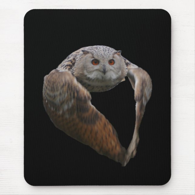 Eagle Owl Mousepad (Front)