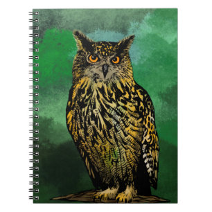 Eagle owl notebook